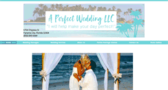 Desktop Screenshot of aperfectweddingllc.com
